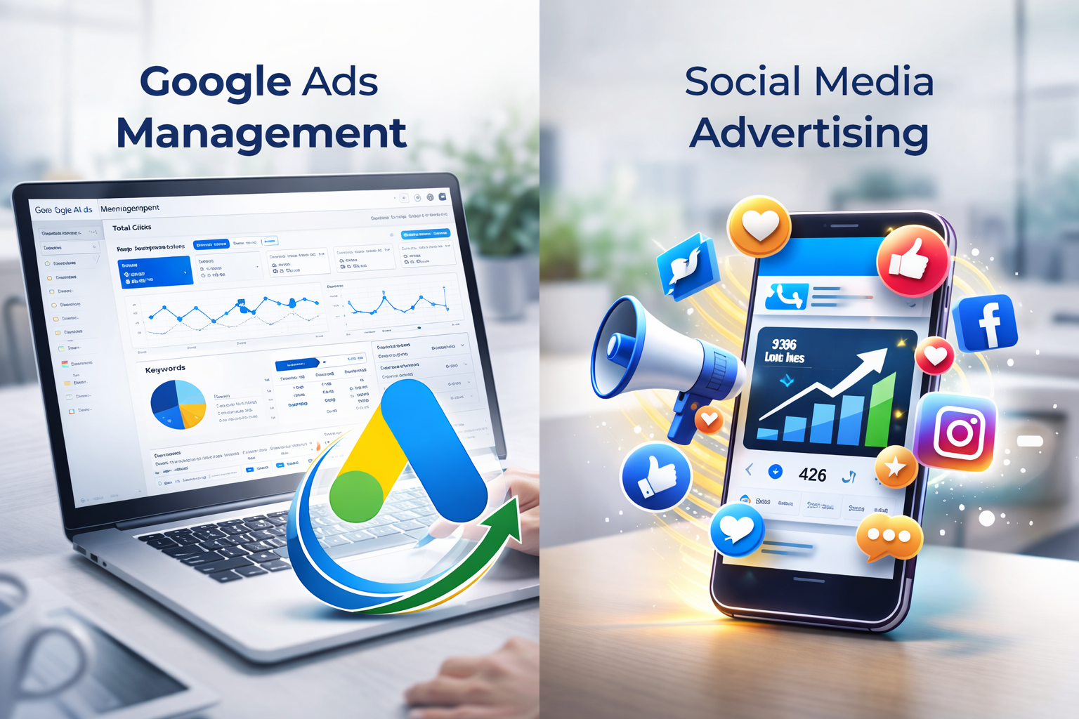 Google and social media advertising